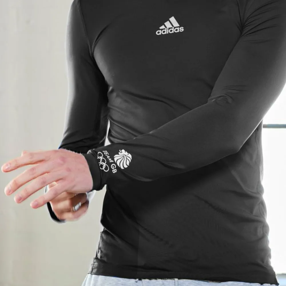 adidas Team GB Black Baselayer Top