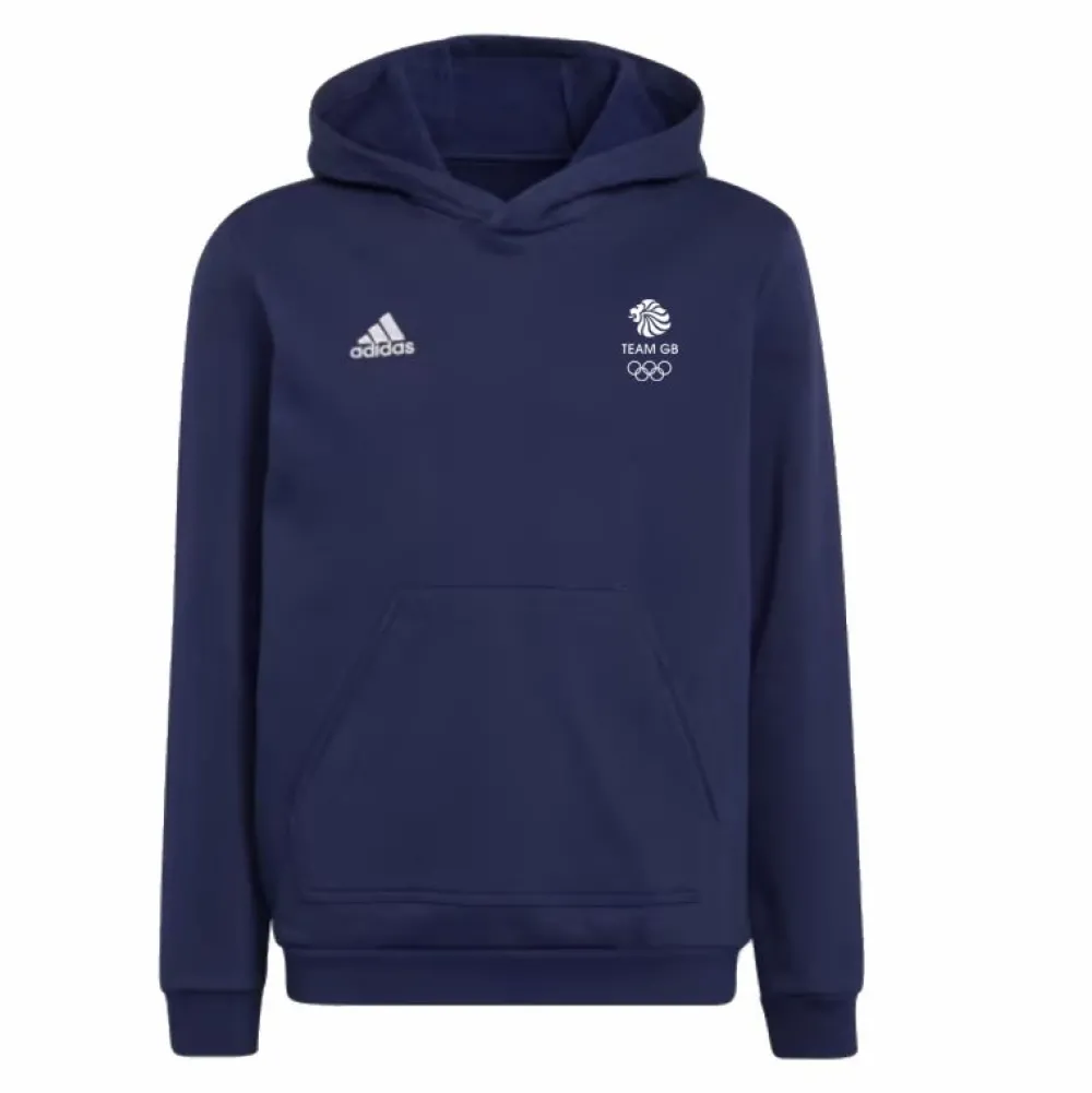Kids adidas Youth Team GB Navy Hoodie