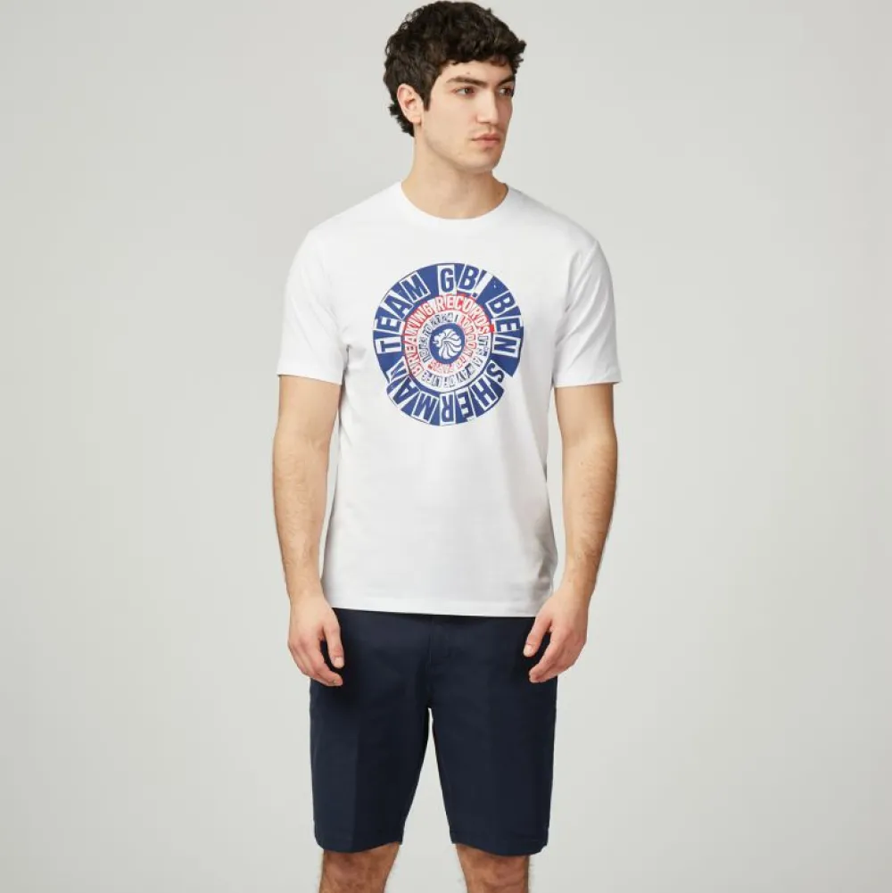 Ben Sherman Team GB Target Text T-Shirt