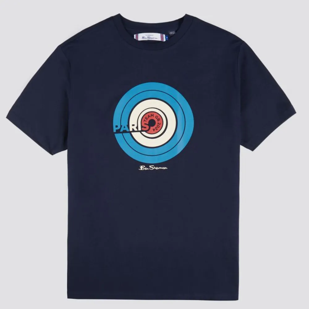 Ben Sherman Team GB Target T-Shirt Navy