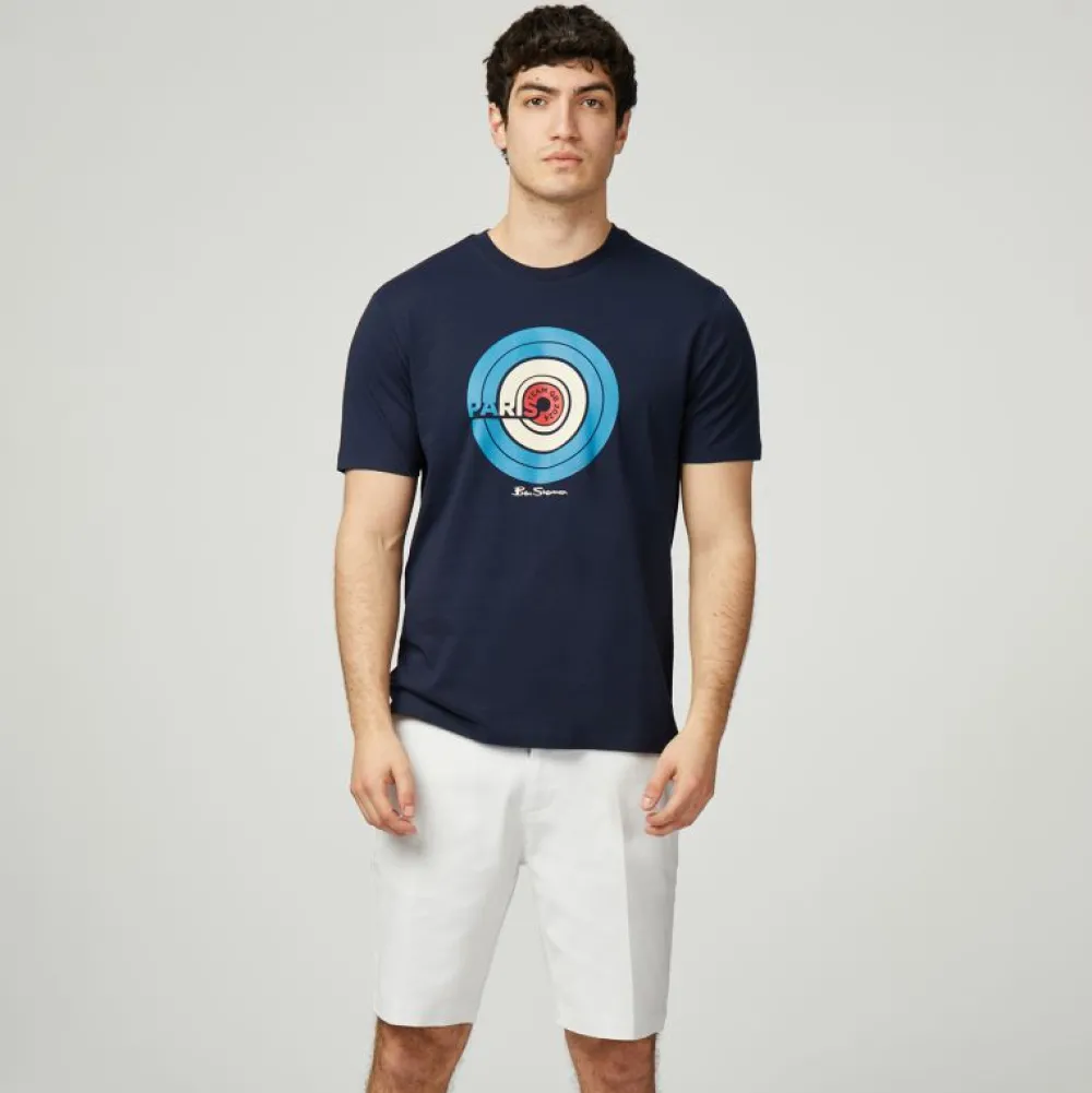 Ben Sherman Team GB Target T-Shirt Navy