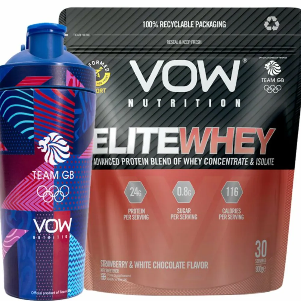Team GB Buy a Strawberry & White Chocolate Protein Powder and Get a Shaker Bottle FREE