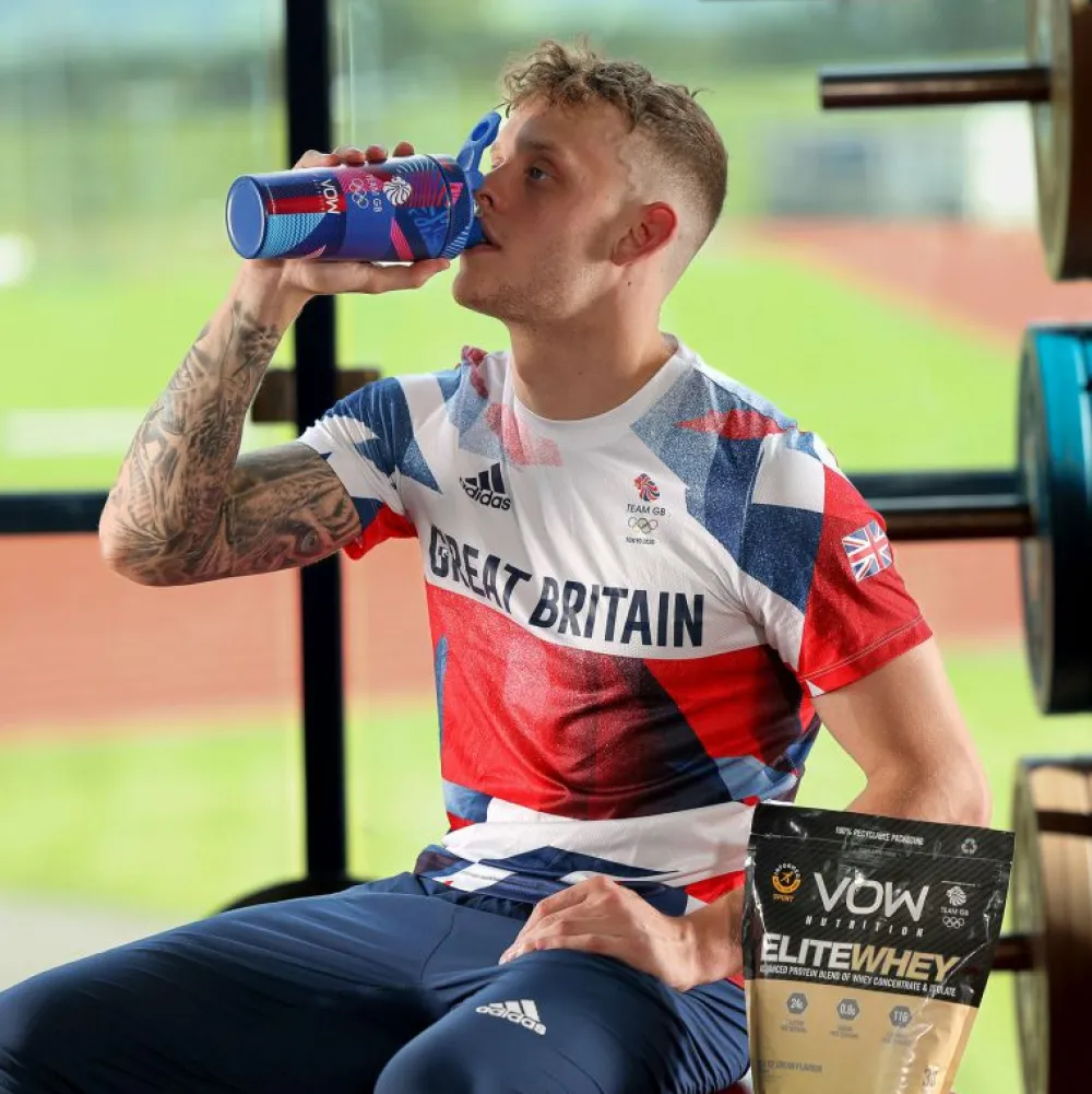 Team GB Buy a Strawberry & White Chocolate Protein Powder and Get a Shaker Bottle FREE