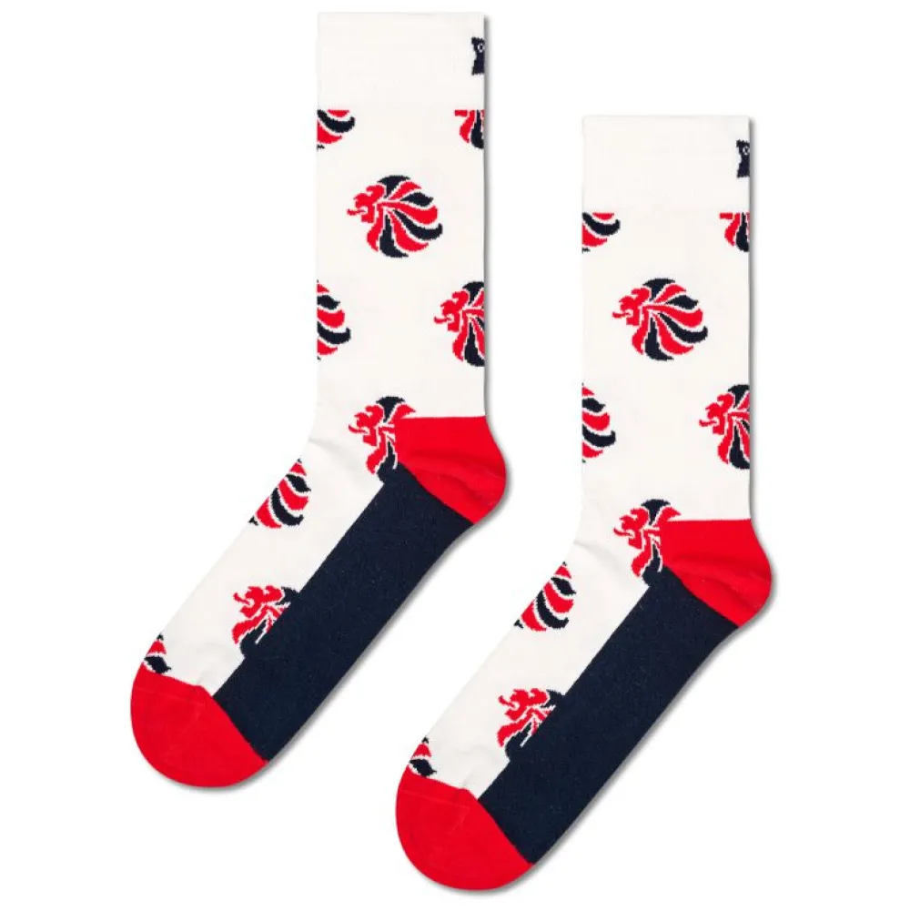 Team GB Happy Socks Cream Lions Pride Sock