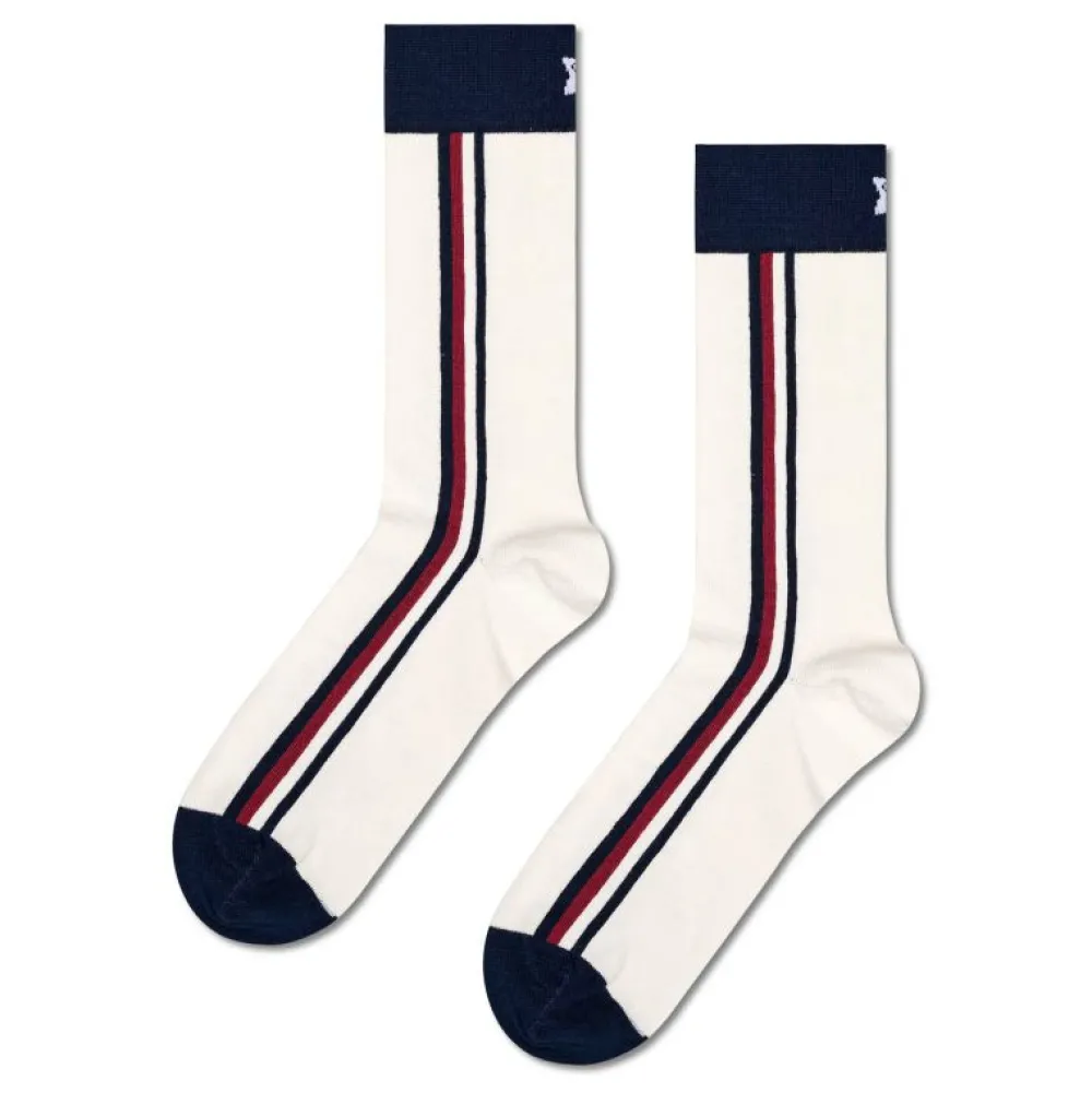 Team GB Happy Socks Road to Victory Sock - Natural White