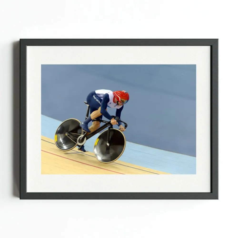 Team GB London 2012 Chris Hoy Team Sprint Art Print
