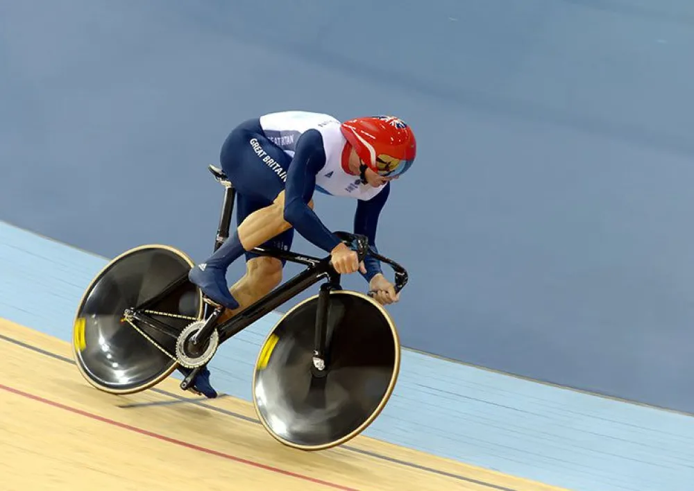 Team GB London 2012 Chris Hoy Team Sprint Art Print