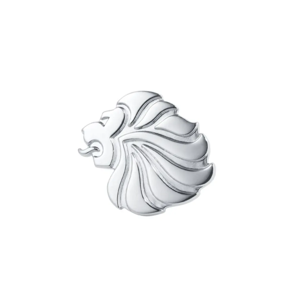 Team GB Mappin & Webb Black Gold Plated Lion Head Lapel Pin