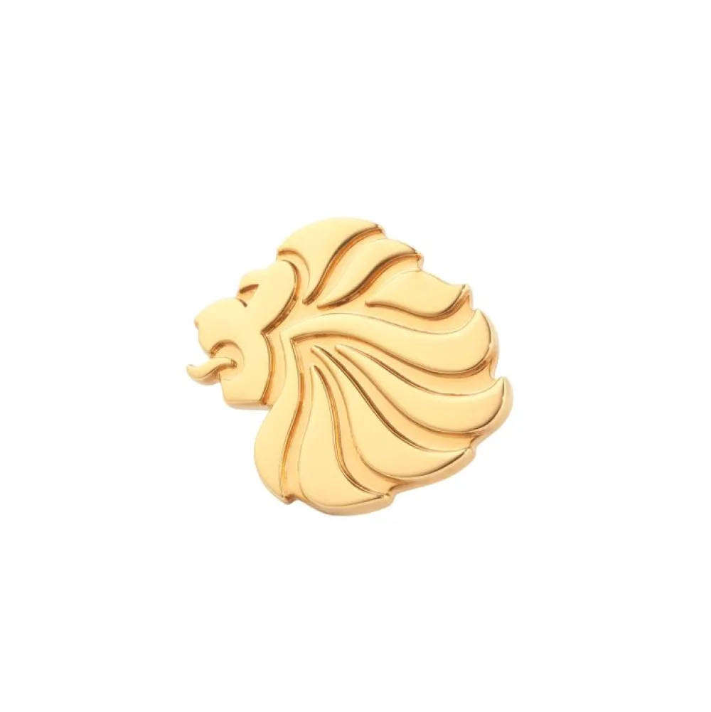 Team GB Mappin & Webb Gold Plated Lion Head Lapel Pin