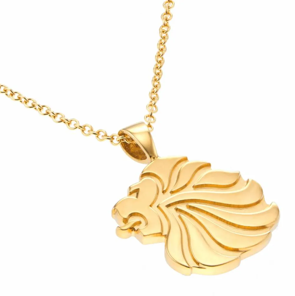 Team GB Mappin & Webb Gold Plated Sterling Silver Lion Head Pendant