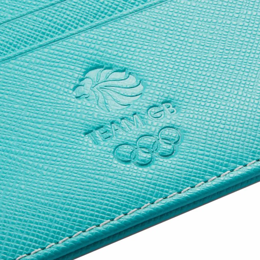 Team GB Mappin & Webb Saffiano Leather Wallet - Turquoise