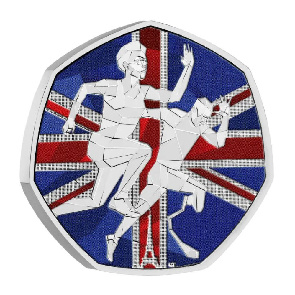 Team GB Royal Mint 50p Brilliant Uncirculated Colour Coin