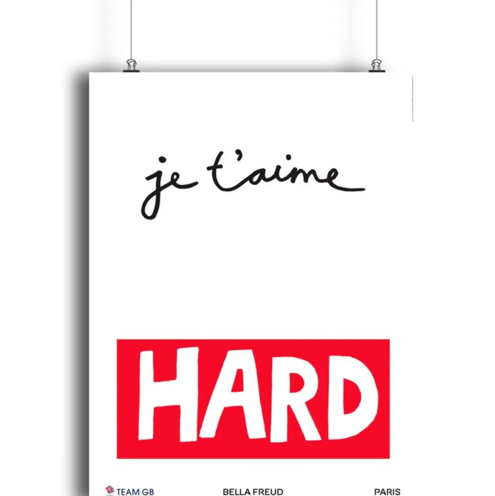 Team GB Art Print - Je t'aime HARD by Bella Freud from King & McGraw