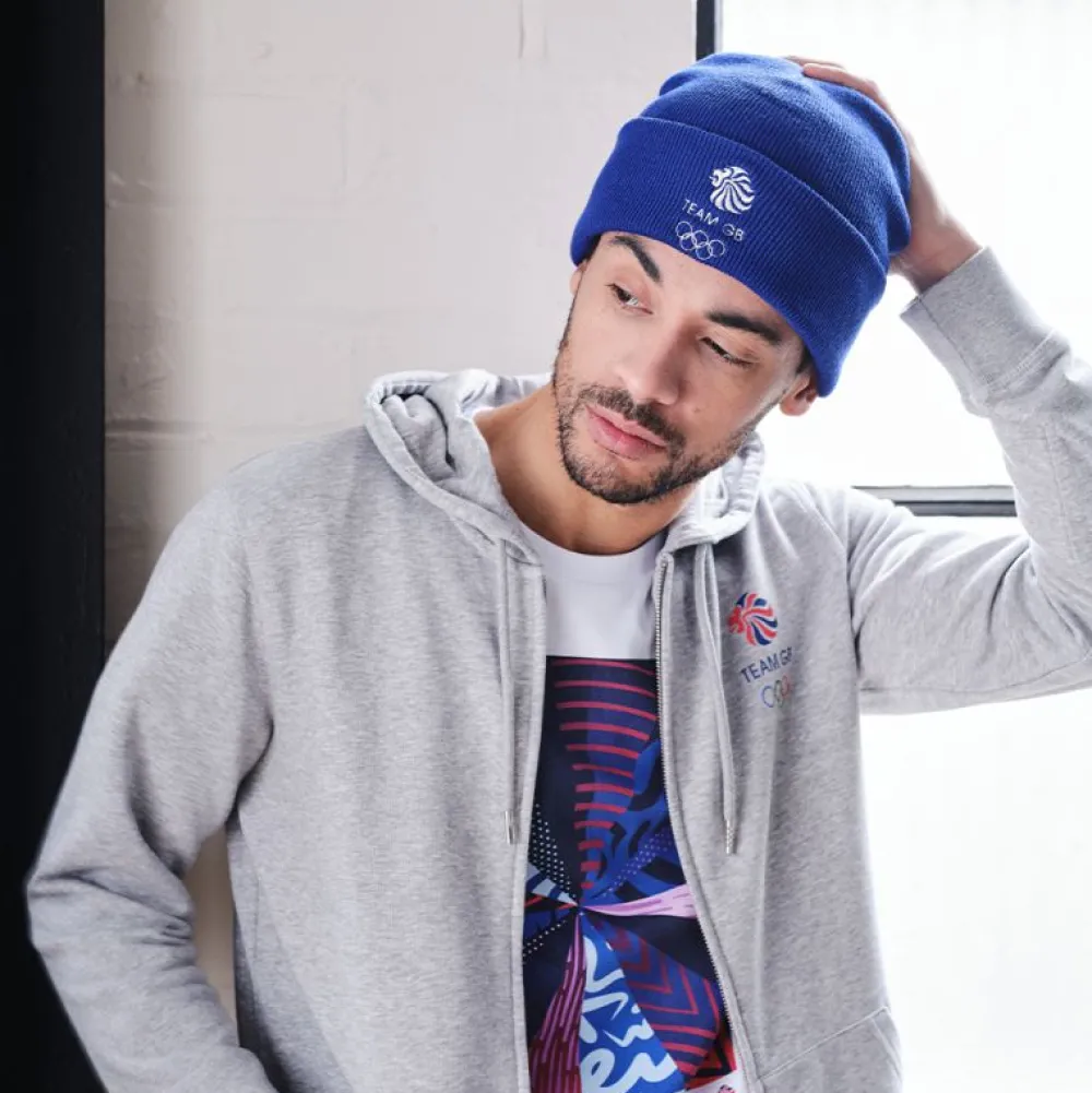 Team GB Bright Royal Cuffed Beanie