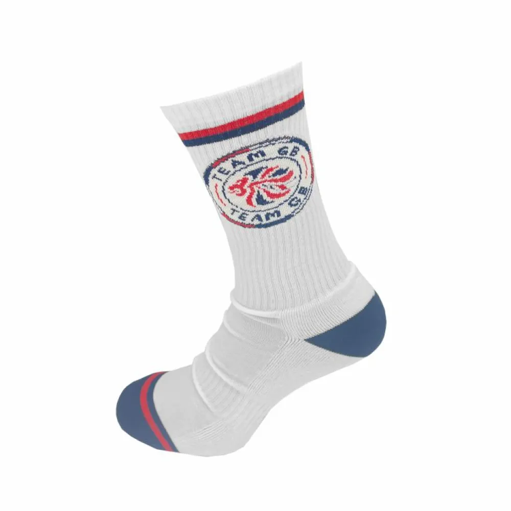 Team GB Circle Logo Sock White