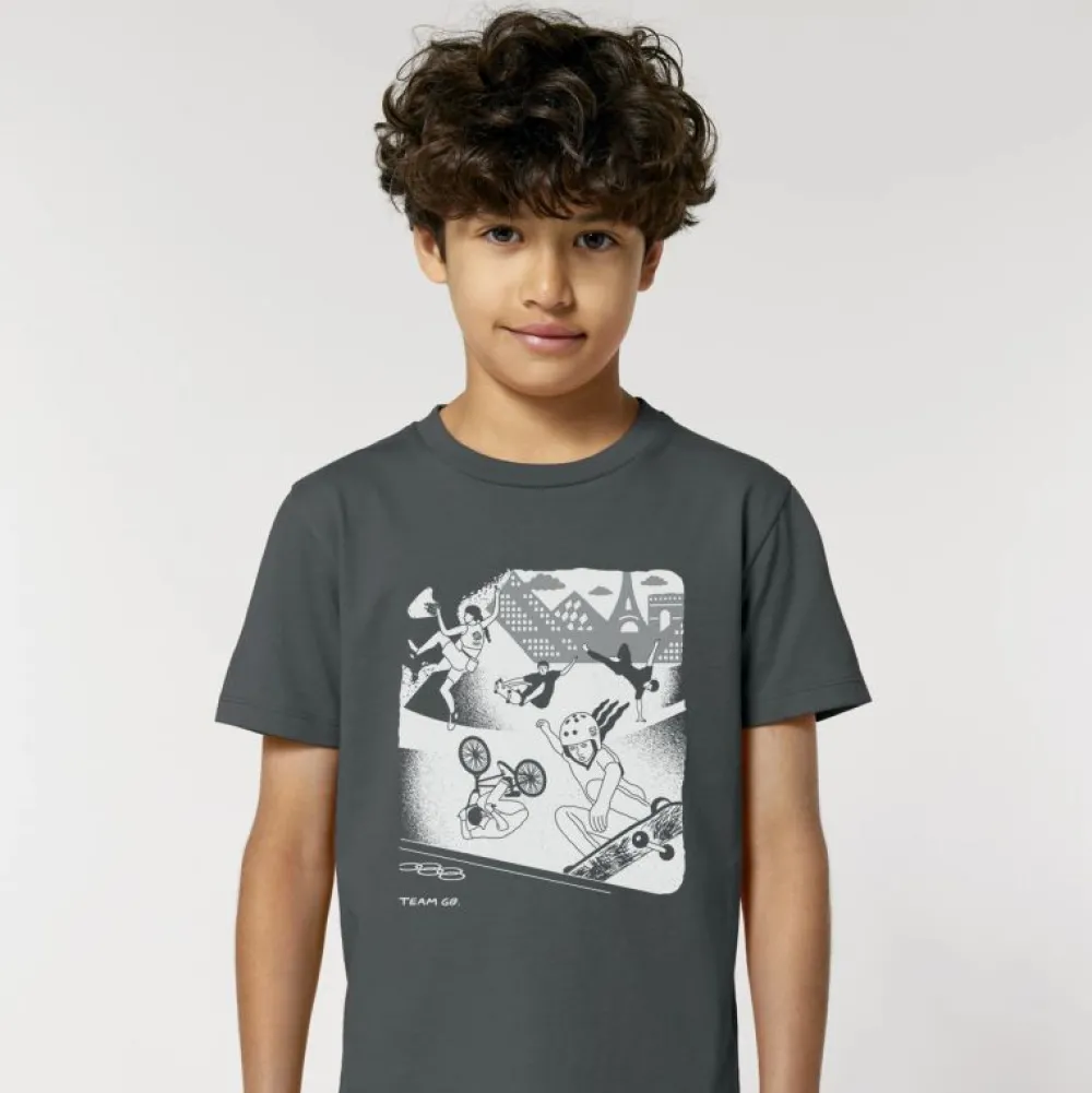 Kids Team GB Concorde Kid's T-shirt Dark Grey