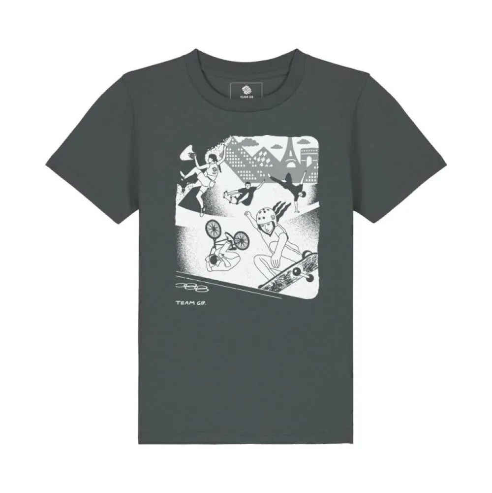 Kids Team GB Concorde Kid's T-shirt Dark Grey