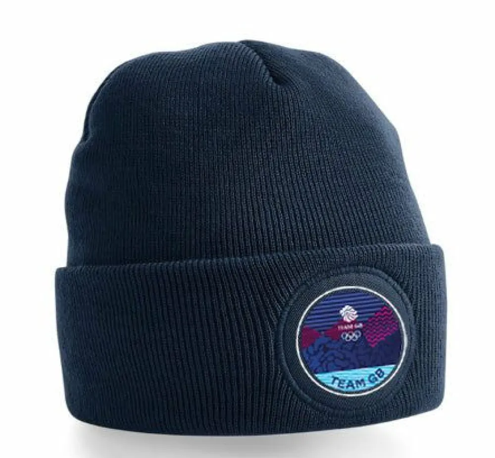 Team GB Core Emblem Beanie Navy