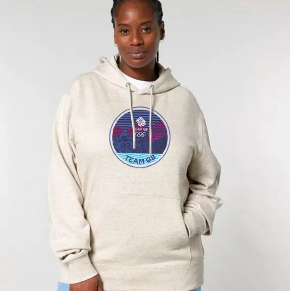 Team GB Core Emblem Hoodie Natural