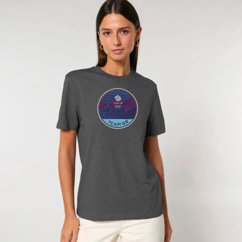 Team GB Core Emblem T-Shirt Anthracite
