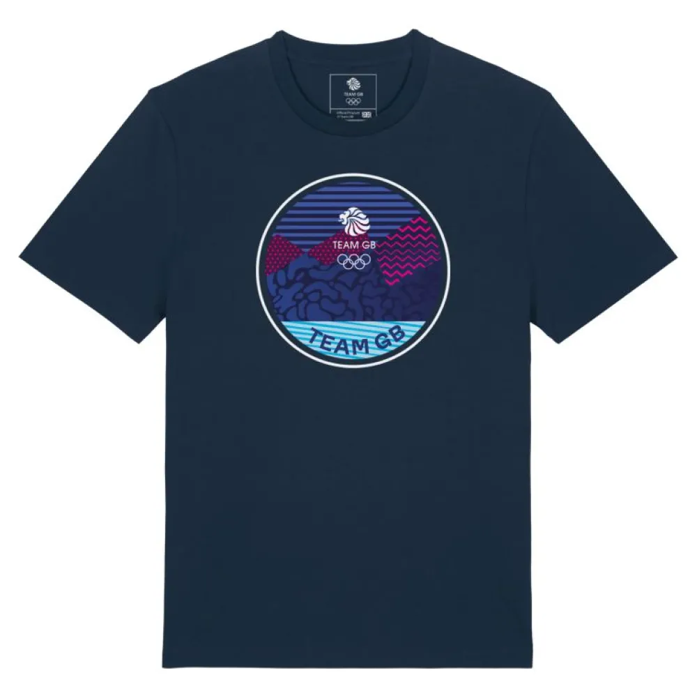Team GB Core Emblem T-Shirt Navy Blue