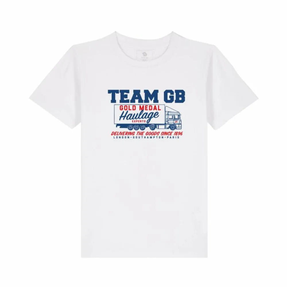 Kids Team GB Delivering the Goods Kids T-shirt White