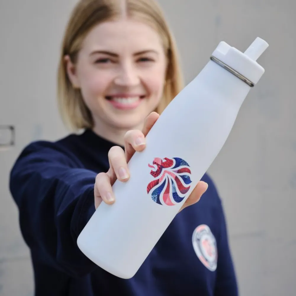 Team GB Evolution One Green Bottle 500ml Insulated Water Bottle