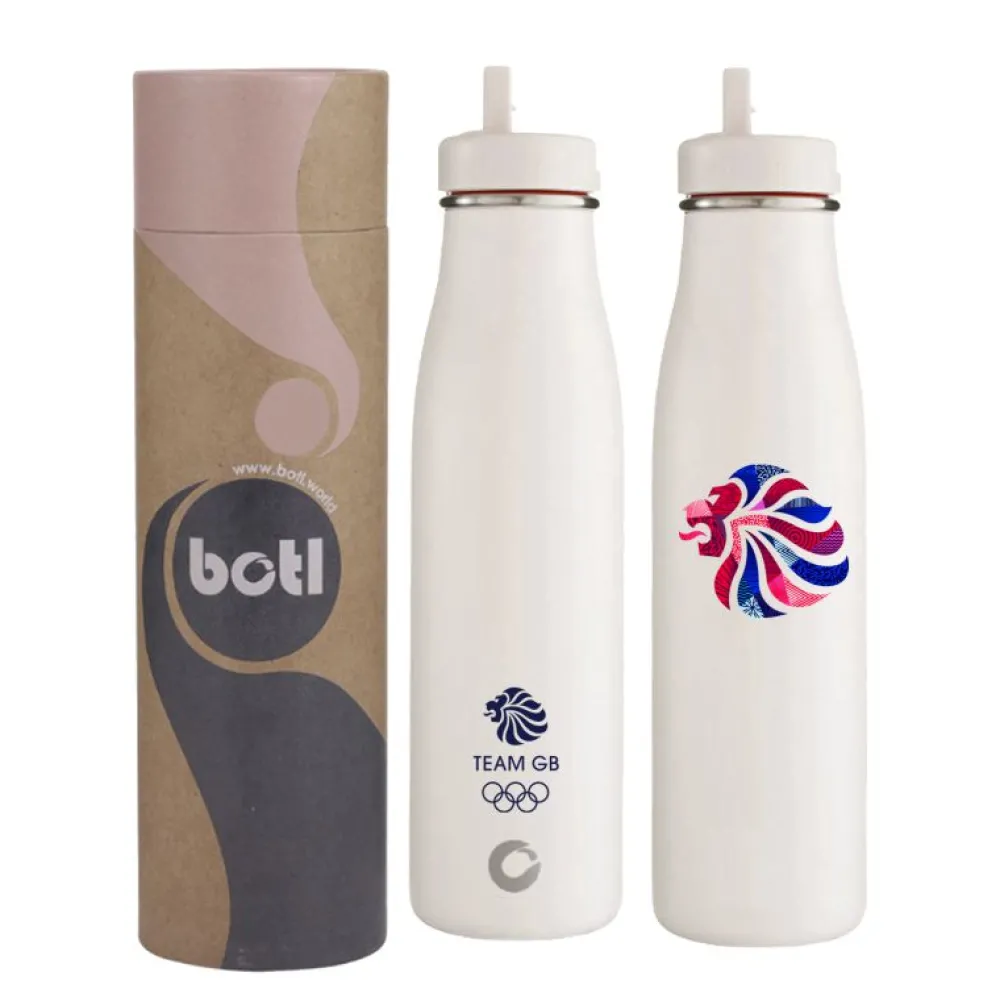 Team GB Evolution One Green Bottle 500ml Insulated Water Bottle