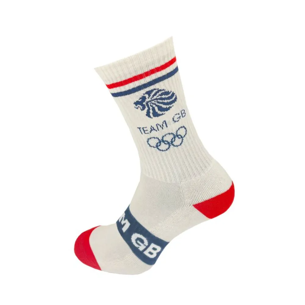 Team GB Logo Band Sock White