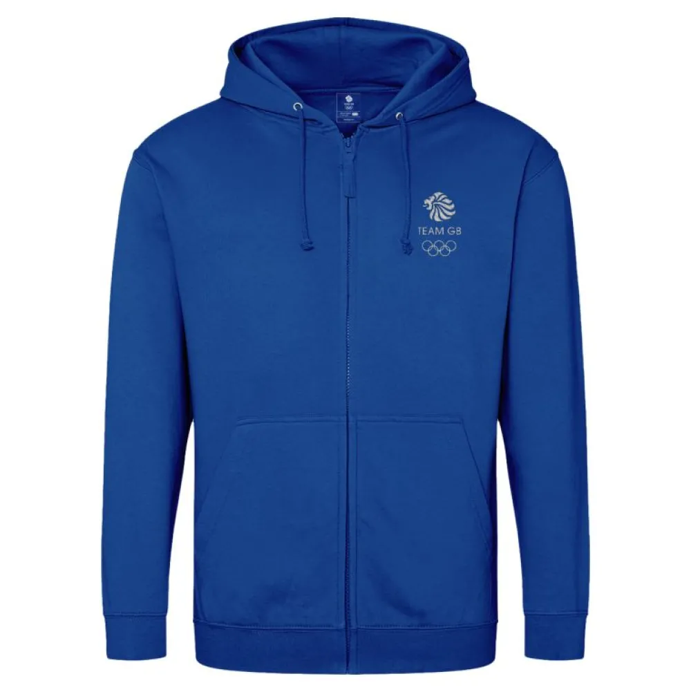 Team GB Manoir Blue Zip Hoodie