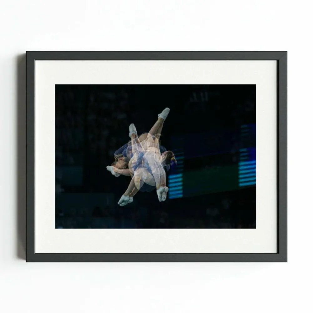 Team GB Paris Art Print 'Bryony Page Wins Gold & Completes The Set'