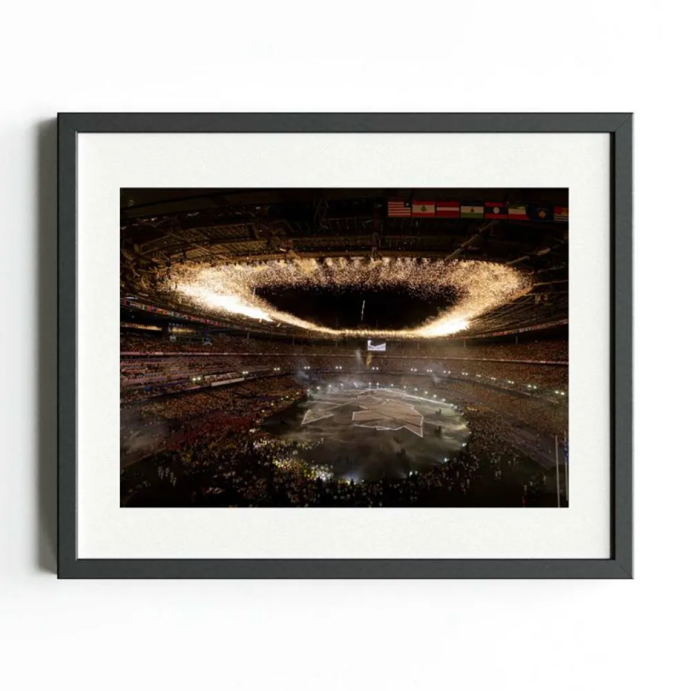 Team GB Paris Art Print "Closing Ceremony Map of The World"