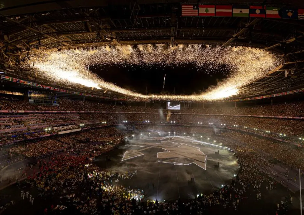 Team GB Paris Art Print "Closing Ceremony Map of The World"