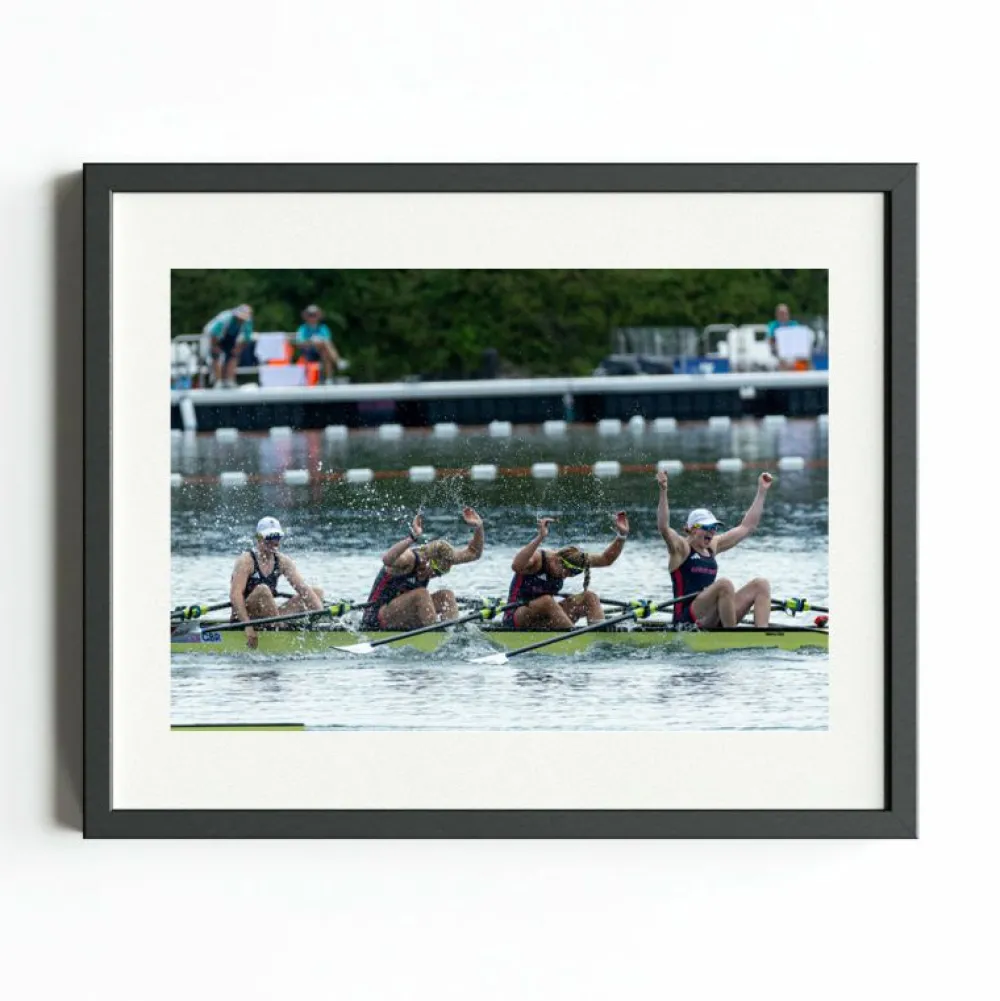 Team GB Paris Art Print 'Sensational Rowing Gold in Photo Finish'