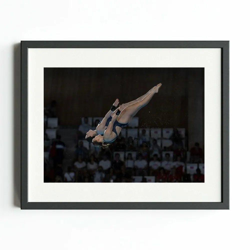 Team GB Paris Art Print 'Spendolini-Sirieix & Toulson Dive Into History'