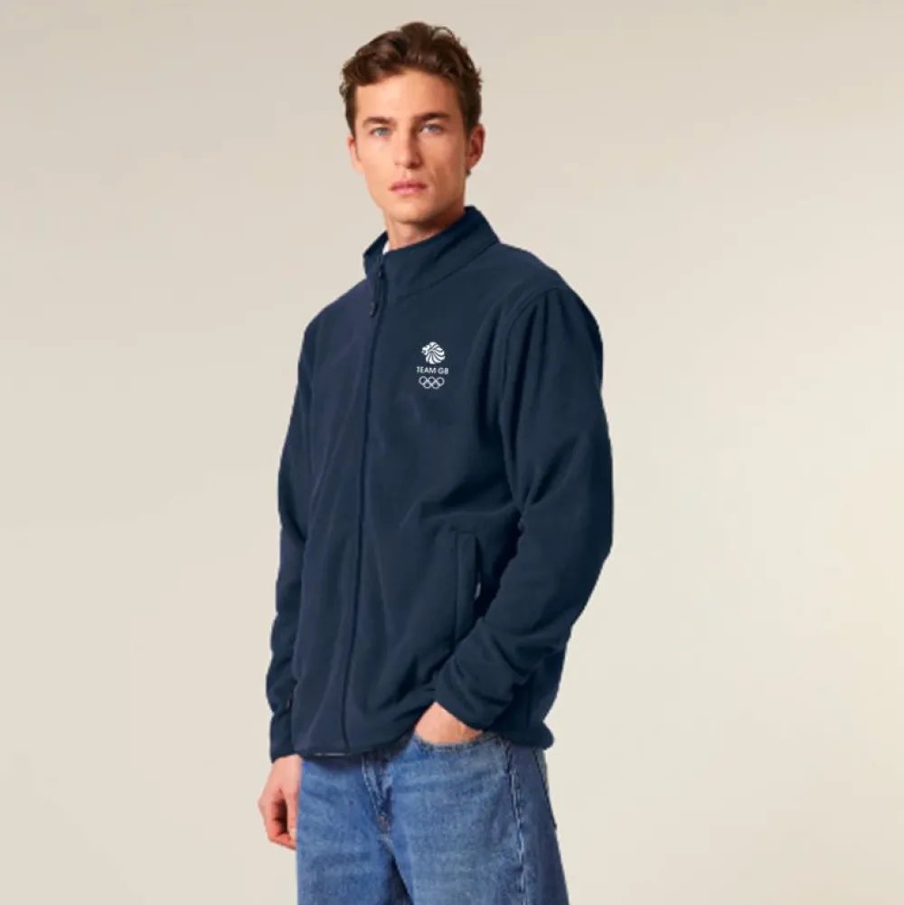 Team GB Polar Fleece Logo Jacket Navy