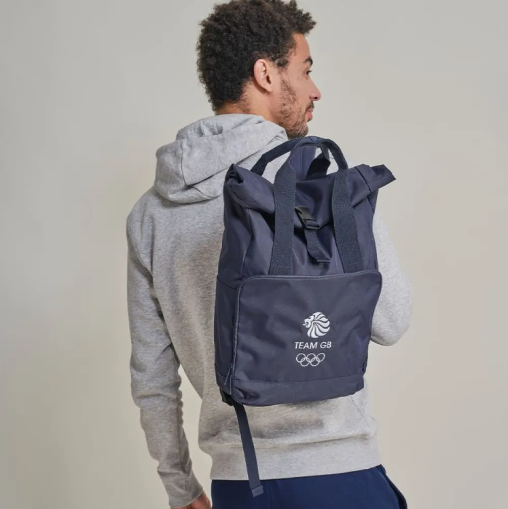 Team GB Roll-Top Backpack - Navy