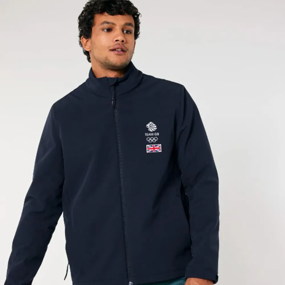 Team GB Softshell Logo Jacket Navy