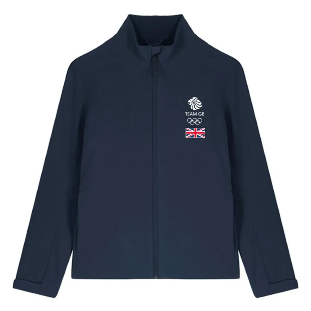 Team GB Softshell Logo Jacket Navy