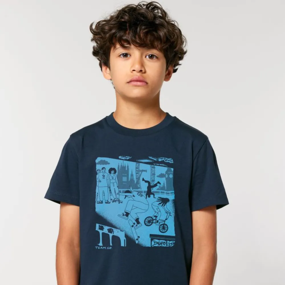 Kids Team GB Southbank Kid's T-shirt Navy