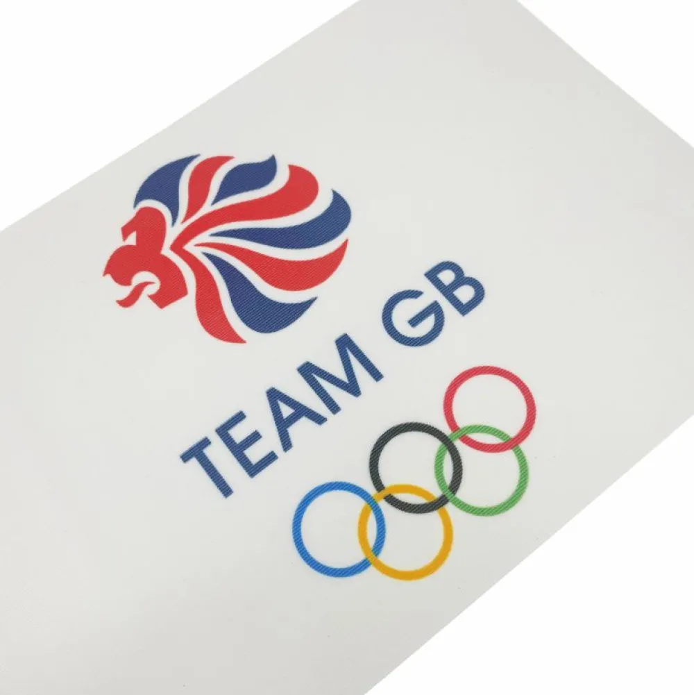 Hampshire Flags Team GB Supporters White Icon Handwaver Flag