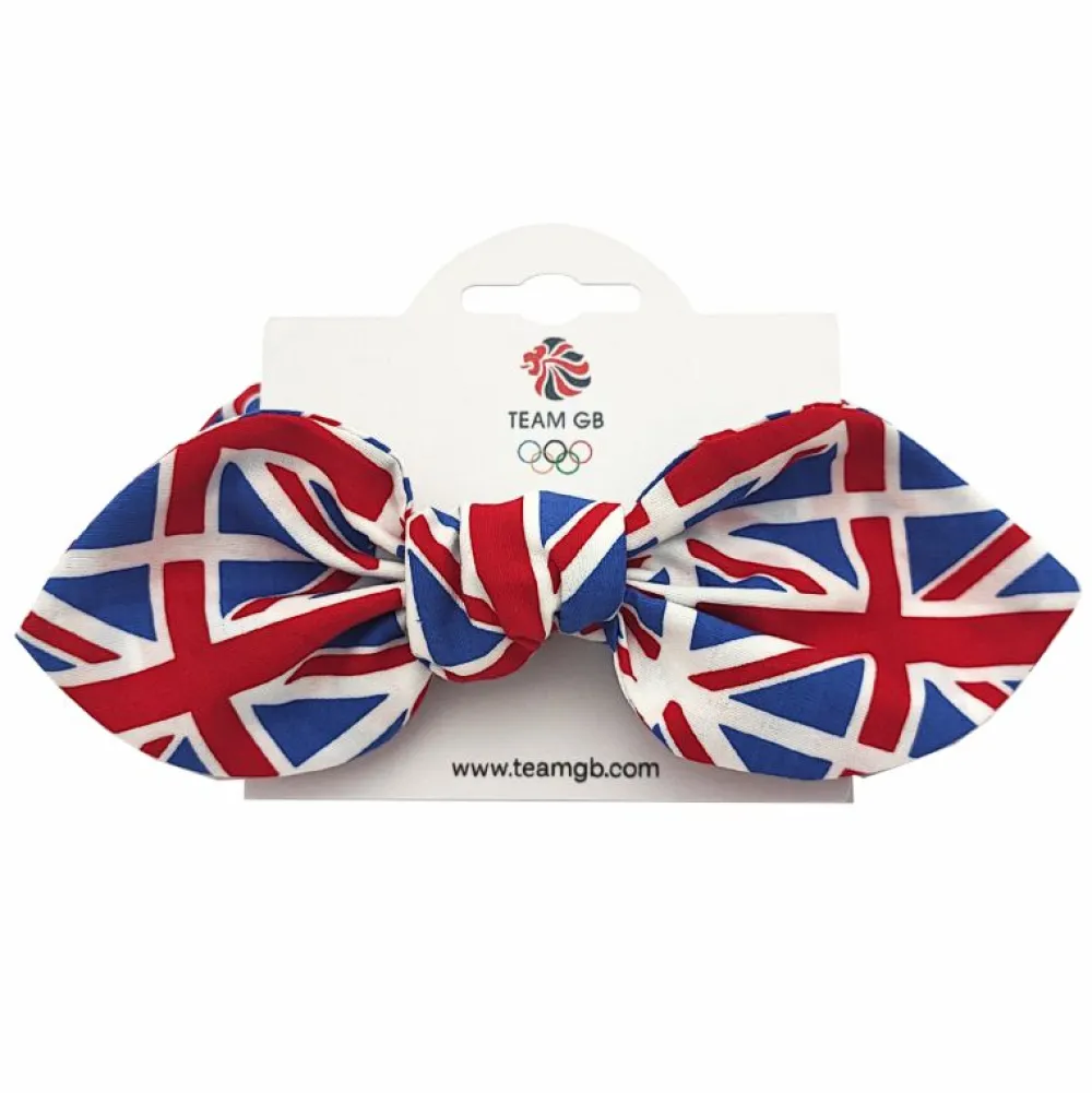 Team GB Union Jack Hair Scrunchie Bow
