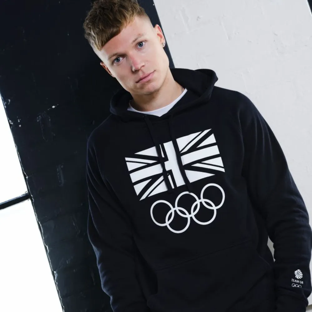 Team GB Union Jack Hoodie Dark Navy