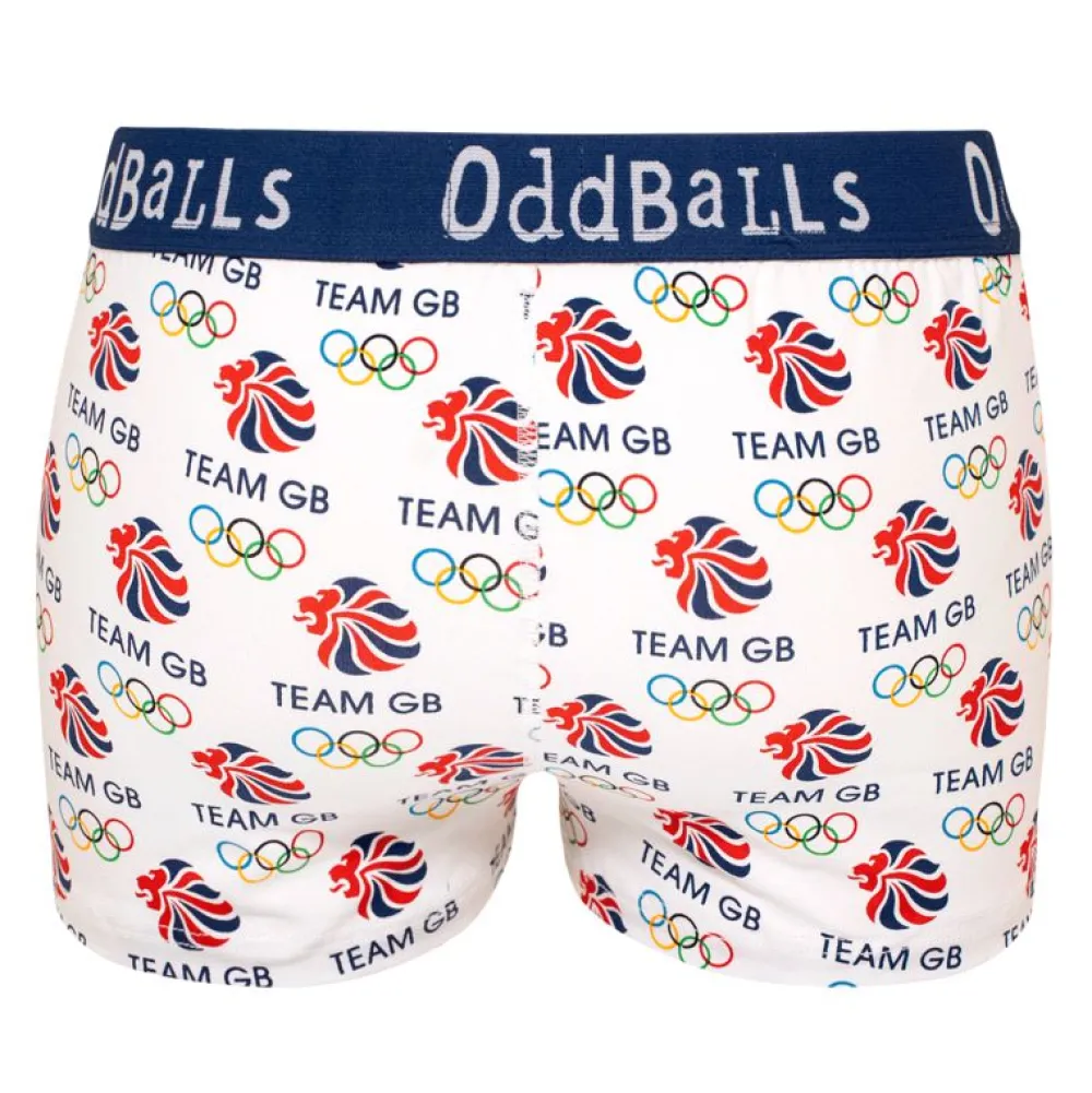 Team GB White Women's Boxer Shorts