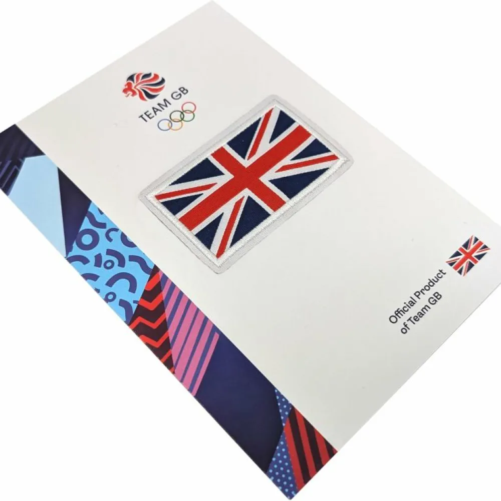 Team GB Union Jack Sew on/Iron on Large woven patch